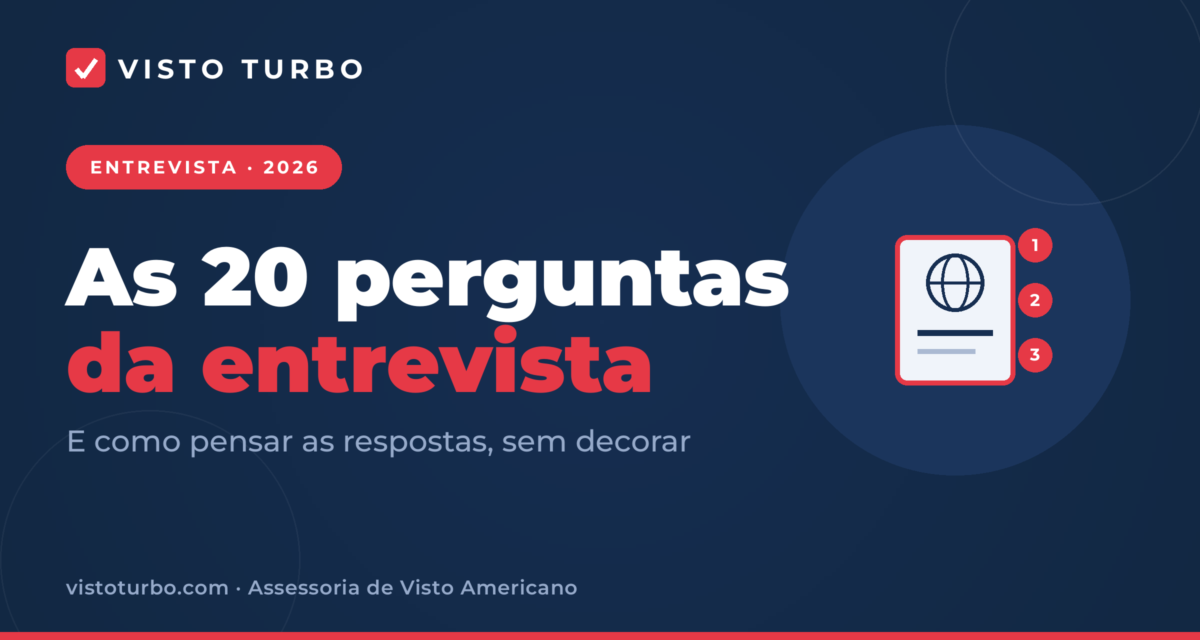Capa Visto Turbo: as 20 perguntas mais comuns na entrevista do visto americano