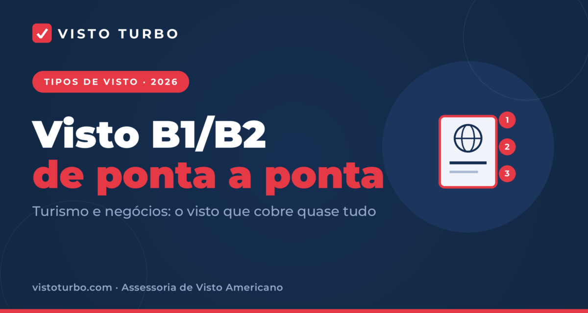 Capa Visto Turbo: visto B1/B2, o visto de turismo e negócios, explicado de ponta a ponta