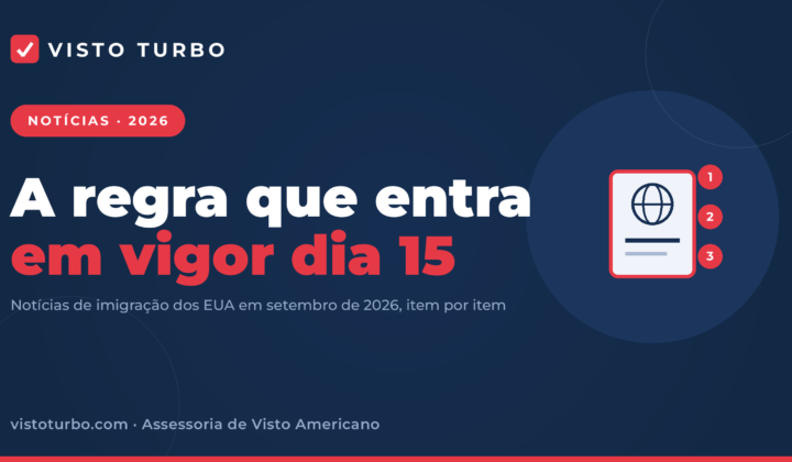Capa Visto Turbo: notícias de imigração dos EUA em setembro de 2026 e a regra de prazo fixo de permanência para estudante e intercambista a partir do dia 15