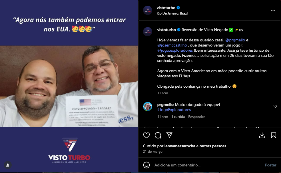 reversão de visto