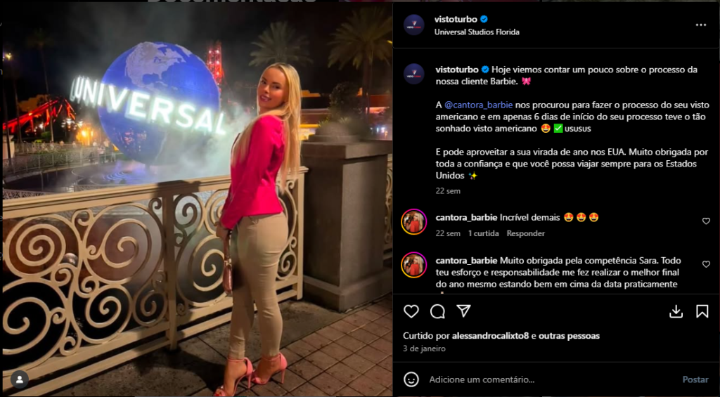 visto cantora barbie
